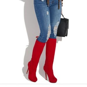 Wide Calf Knee Boots size 9